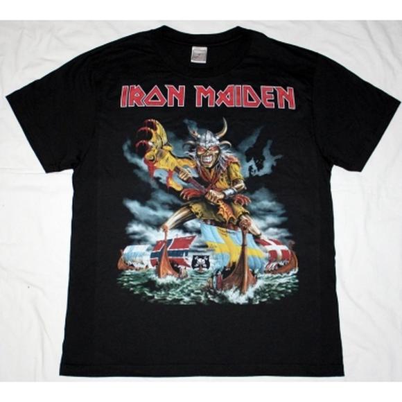 Iron Maiden Scandinavian Assault New Black T-Shirt - Picture 1 of 4